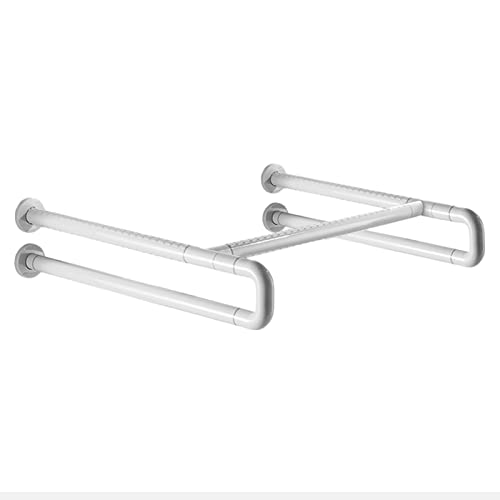 White Bathroom Safety Frame Grab Rail