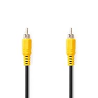 NEDIS Composite-Videokabel | RCA | RCA | Vernickelt | 480p | 2.00 m | rund | PVC | Schwarz | Plastikbeutel