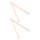 Zerodeko Robuste Ahorn Drumsticks 2 Paar 29,5cm Ergonomische Trommelstöcke für Kinder Vielseitig Einsetzbar bei Konzerten und Cafés