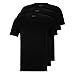 Produktbild BOSS Herren Classic T-Shirts Kurzarm Shirts Pure Cotton V-Neck 3er Pack, Farbe:Schwarz, Artikel:-001 Black, Größe:XL