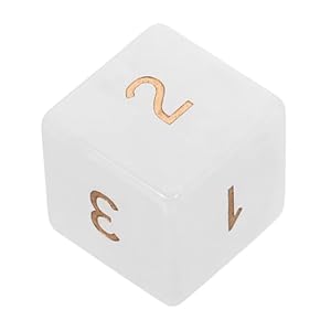 CIYODO Weiße Kristallwürfel für Partyspiele