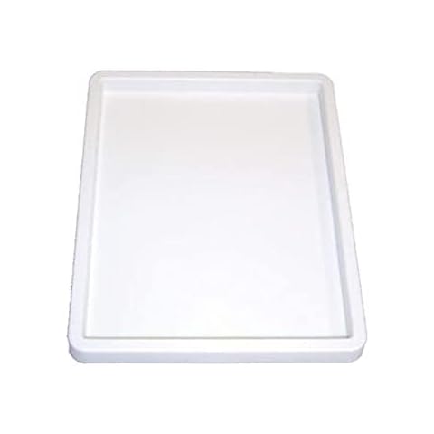 3 Ace Crafts Extra Large Inking Tray Rectangular Single Plastic Paint Palette for Kids and Adult Painting Holder Paint Mixing Palette for Watercolour Oil Painting Art Work Pads of Robust Material Cover
