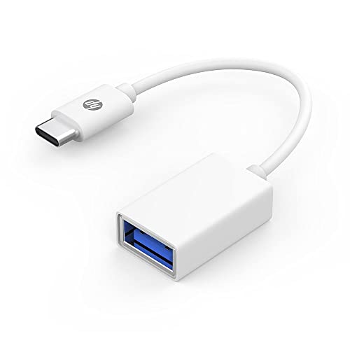 HP Cabo Adaptador OTG USB 3.0 para USB-C, DHC-TC105, Branco, TransmissĂŁo de dados de 5Gbps/s, 9YF06AA