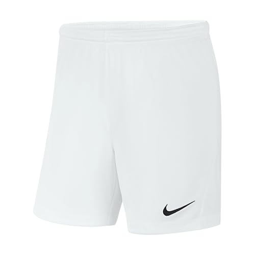 Nike Mujer Pantalones Cortos de Deporte, White/Black, M