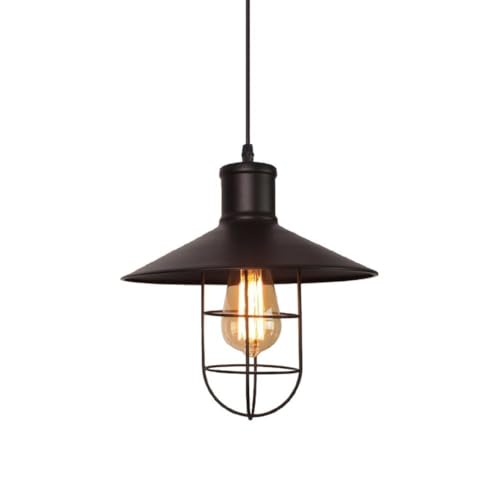 HMJGDZG Camastra Industrial Metal Lamp, Artesanal Iluminación Rustica Americana, Iluminación de Almacén para Salón de Comedor y Barra de Cocina