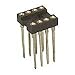 Socket IC 8 Pin Machine Tooled Wire Wrap 0.3" Width 0.515" Lead?