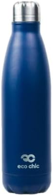 Eco Chic Reusable Thermal Bottle Stainless Steel Leakproof Insulated Water Bottle (Sea Creatures Blue)