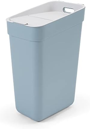 Curver Ready to Collect 100% Recycled 5L Kitchen Accessories Recycling Lift Top Bin Green with Light Grey Lid