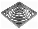 StormDrain 12" x 12" Outdoor Catch Basin Square Atrium Grate Cover, Black - Superior Strength and Durability
