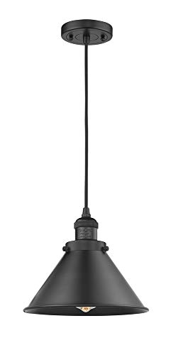 Innovations 201C-Bk-M10-Bk 1 Light Mini Pendant, Matte Black