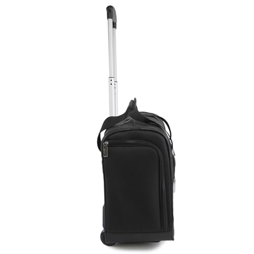 Pacific Coast Signature Underseat 15.5" Rolling Tote Carry-on, Black/Silver3