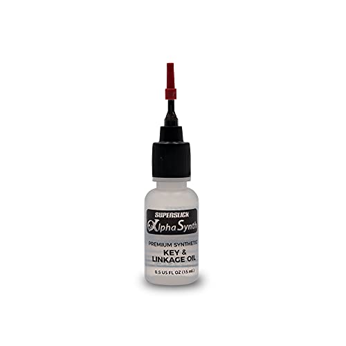 image for SuperSlick AlphaSynth Key & Linkage Oil - 0.5 US FL OZ (15 mL) - Woodw