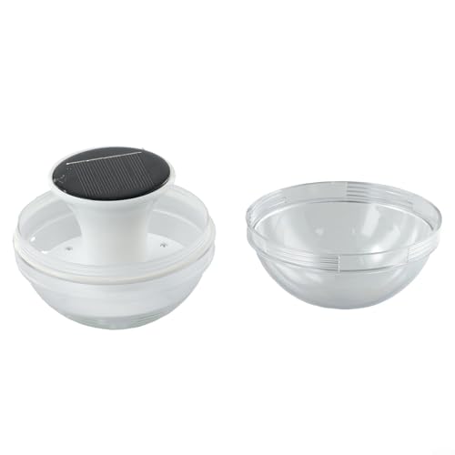 Luce a sfera galleggiante solare per laghetto da giardino e piscina, 3 modalità di illuminazione con effetti cambianti colore RGB (1 pz)