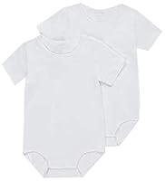 Bonds Girls’ Wondercool Eyelet Short Sleeve Bodysuit - 2 Pack, White / White (2 Pack), 00000 (Premature)