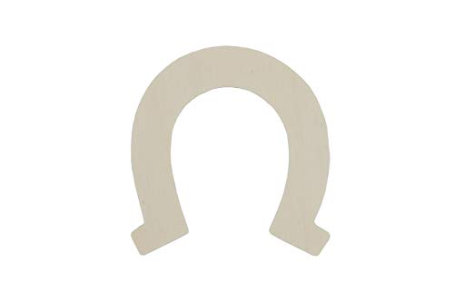 Creative Hobbies 3.5 Inch Unfinished Craft Wooden Horseshoe Shapes, Pack Of 24, Ready To Paint Or Decorate #TOP3