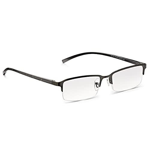 Read Optics Lesebrille für Herren, nicht verschreibungspflichtige Halbrahmenbrille, stylische, bequeme Brille für das ganztägige Tragen