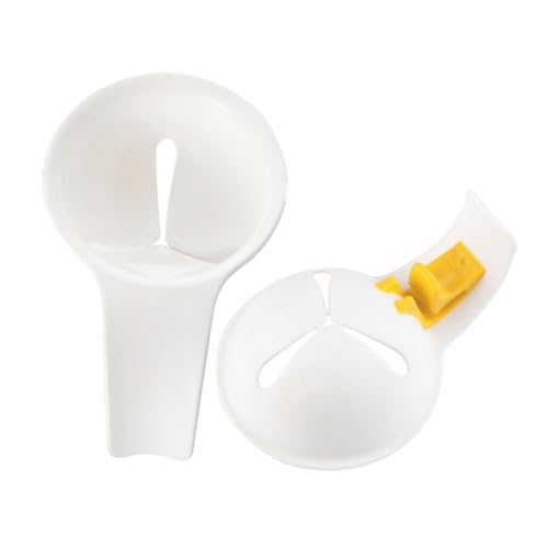 Hemobllo 2pcs Yolk White Separator Reusable Divider for Effortless Separation Baking and Cooking Ergonomic Clip Design for Kitchens and Restaurants