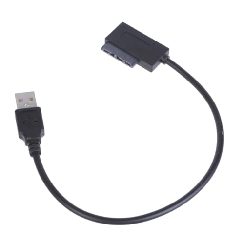 Cable adaptador USB 2.0 a SATA 13 pines slimline para laptops miniatura 5