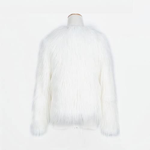 Kids Girls Faux Furry Warm Coat Long Sleeve Open Front Crewneck Windproof Jackets Toddler Girls Stylish Winter Outwear3