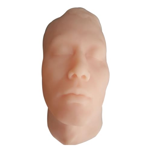 Modèle de tête humaine en silicone micro-modelé pour suture cutanée homme