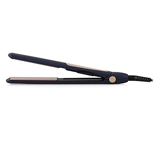 Carmen C81061BC Twilight Ceramic Hair Straightener with Keratin Protech Coating, Blue and Champagne