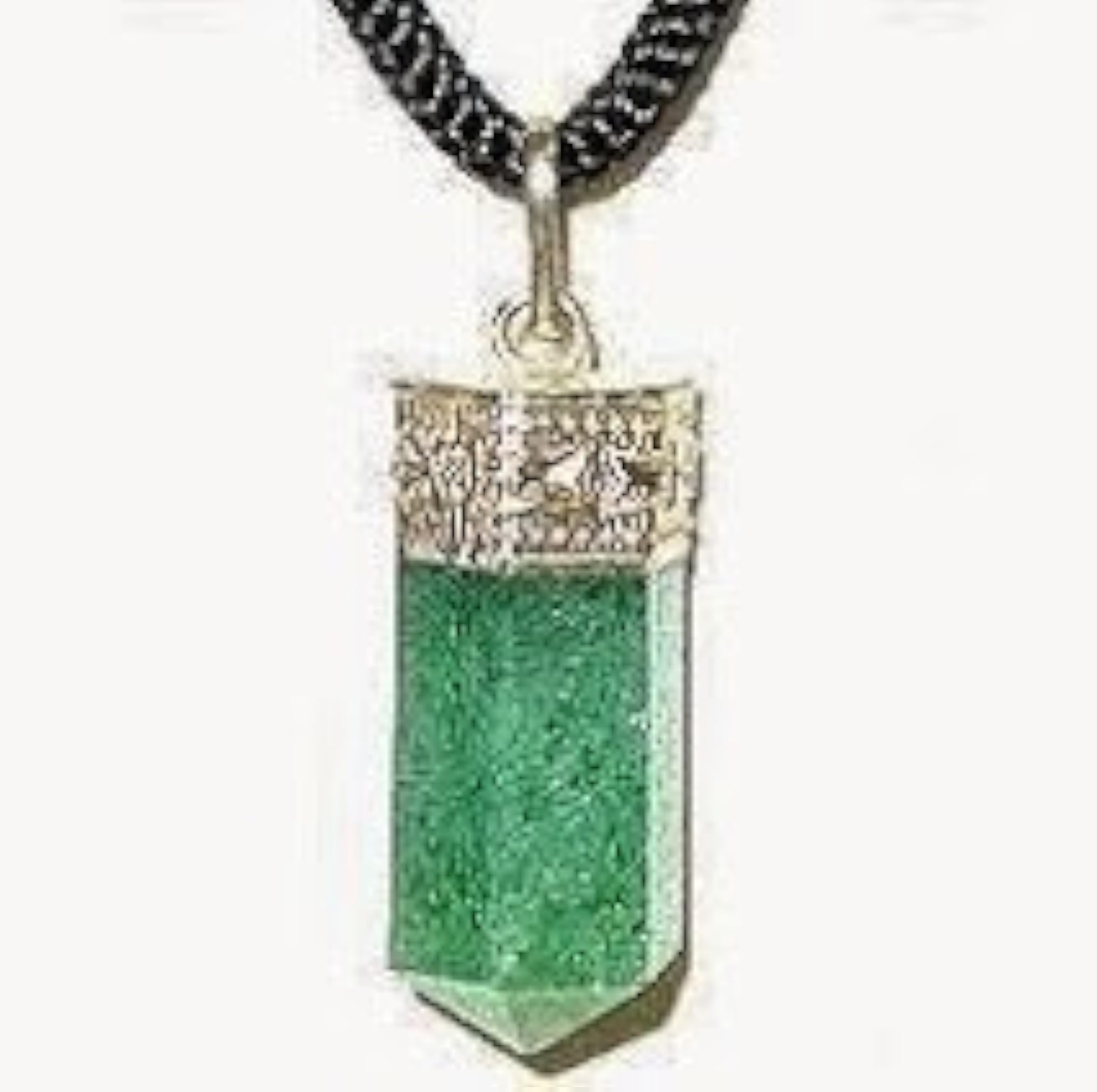 Natural Green Aventurine Crystal Pendant