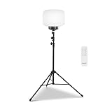 SeeDevil 60 Watt LED Balloon Light Kit, 120 Volt, 7,800 Lumen, 3000K - 5000K, Color Temperature Changing, 6.5 Ft Tripod, Glare Free Indoor/Outdoor Area Light, Remote/APP Dimmable
