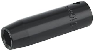 Sealey IS3810D Deep Impact Socket, 3/8" Square Drive, 10mm , Black