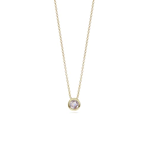 Collier pour femme en argent 925 avec pendentif rond photo intérieur