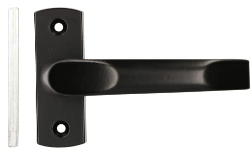 KOTARBAU® Door Handle with Short Plate for Doors Gates Gates Black, 1 piece