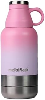 Melbify 3-in-1 Flask with Storage Bowls| Vacuum Flask |Melbiflask Water Bottle | Thermosteel Insulated Flask | 1 Litre | Hot&Cold Water,Coffee,Tea,Milk,Soup|Best Flask for Babies,Office&Travel