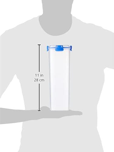 Sistema Klip It Collection Cracker Food Storage Container, Large, 60 Ounce/ 7.5 Cup