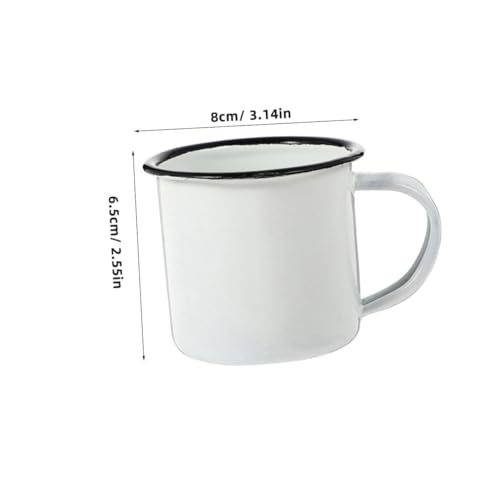 Tasses à eau en émail incassables et légères pour thé et café de randonnée - 3