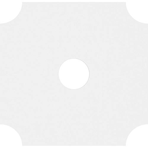 Image of Ekena Millwork CMP24LE-05000 Locke Architectural Grade PVC Contemporary Urethane Ceiling Medallions 24 inchOD x 5 inchID x 14 1 /4 inchC x 1 inchP