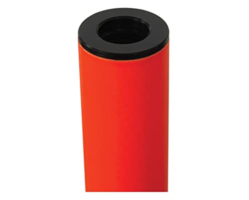AdirPro 8-Foot Aluminum Ranger Pole - Alternating Orange & White Pole Sections - Heavy Duty & Lightweight Surveying Tool - Includes Point & Carrying Bag for Storage & Transport