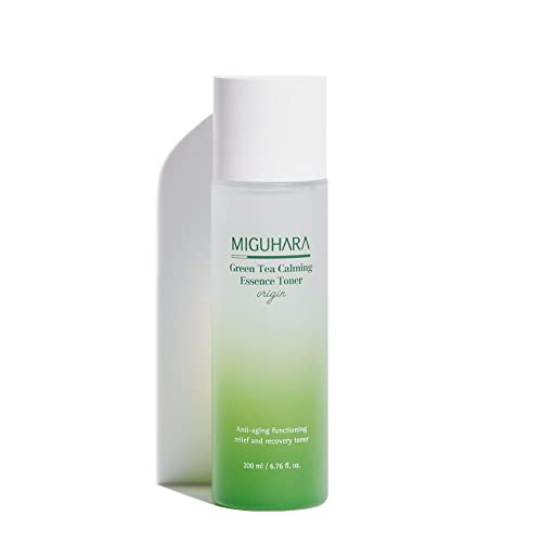 [MIGUHARA] Green Tea Calming Essence Toner Origin 200ml, Facial Toner, Hydrating Toner, Anti Aging Toner, Calming Toner,
