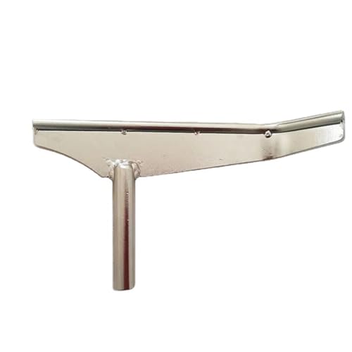 Woodturning Lathe Tool Rest, 8.2in Woodworking DIY Lathe Wood Turning Stainless Steel Large Straight Curved Special-Shaped Hollow Tool Holder Column Length 3in, Wood Turning Tools and Accessories (S