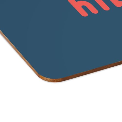 Sets de table souples en liège napperons bleu hibiscus rouge grand format 4pcs - 4