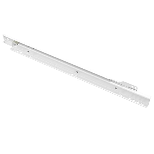 Glissières de tiroir pour armoire de bureau coulisses 400 mm en acier blanc