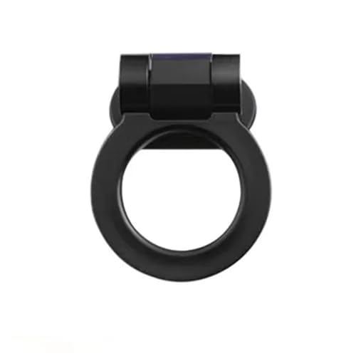 Car Tow Decoration ABS Car Styling Trailer Hooks Sticker Decoration Rear Front Trailer Simulation Racing Vehicle(Black 1PC)