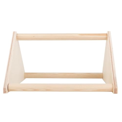 ZONADAH Chick Perch Wood Training Perch Chicken Perch Stand 3 Layers Chicken Roosting Bars Parrot Training Perch Triangle Ladder Chicks Parrots Macaw 21x21x12.5cm