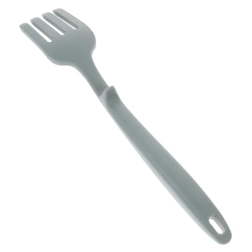 KICHOUSE Silicone Cooking Fork Kitchen Fork Pasta Fork Kitchen Cooking Fork Food Fork Large Cooking Fork Household Salad Fork Reusable Cooking Fork Noodle Cooking Fork