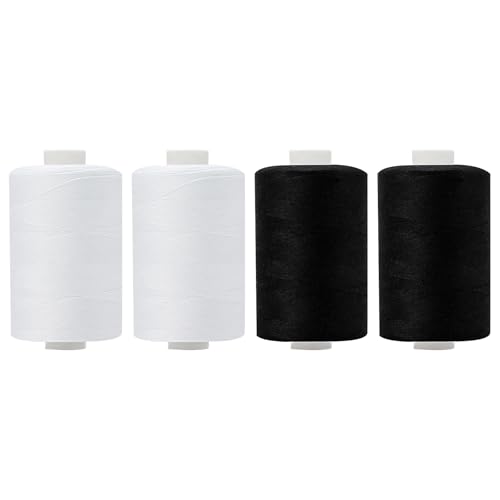 HYFTHOME 4 Spools All Purpose Sewing Thread 1000 Yards, Polyester