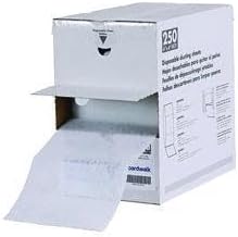 Americo Trapeze Disposable Dusting Sheets, 8" x 6", 125 Ft, White, 250 Sheets, 1 Roll, Ideal for Sweeping Hard Surfaces