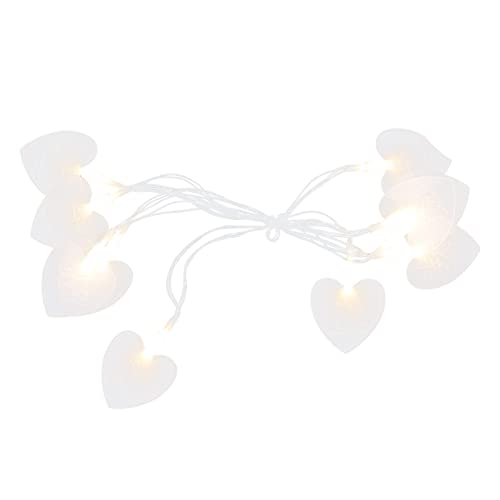 ibasenice 1 pc decorativo coração forma luz cadeia de jardim festa decorativa corda luz