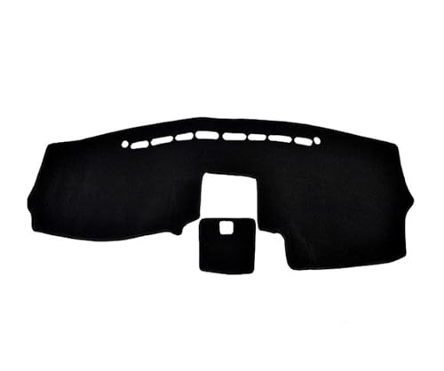 Tapis de tableau de bord moquette noire protection UV pour Hyundai Santa Fe LHD