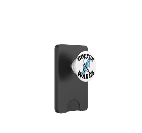 PopWallet pour MagSafe Coffee & Waves PopSockets portefeuille anti chute