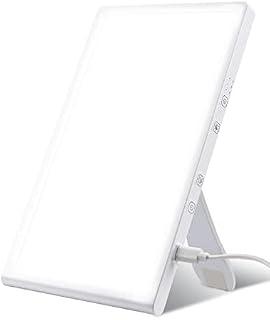 Rantizon SAD Light Therapy Lamp, 2022 Upgraded 10000 LUX Adjustable Brightness Colors with 3 Timer Setting Natural Sunlight Full UV-Free LED Spectrum Effective SAD Light Therapy Womens Gifts