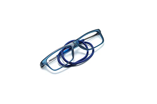Óculos Armação Magnético Silicone Dobrável Sem Lentes Cor: Azul
