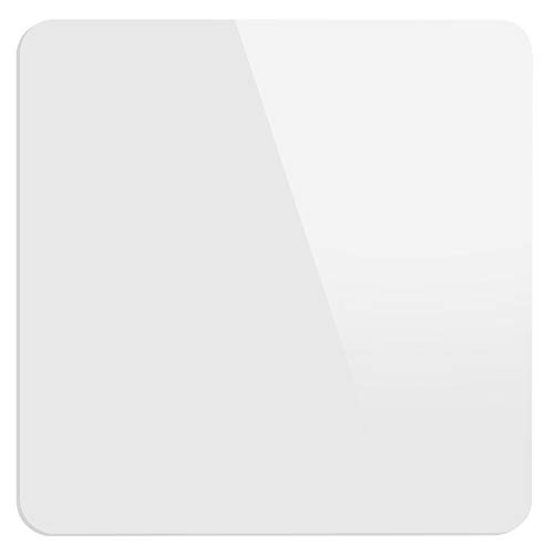 KINJOEK 12 x 12 Inch 30x30CM Acrylic White Reflective Display Table Riser for Product Photography,...